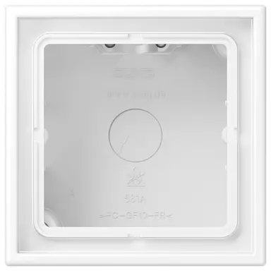 JUNG LS 581 A WWM opbouwbak 1-voudig LS990 sneeuwwit mat