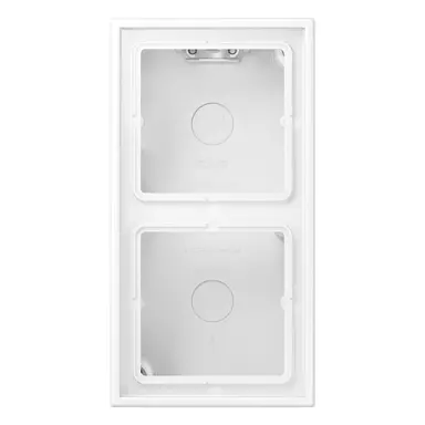 JUNG LS 582 A WWM opbouwbak 2-voudig LS990 sneeuwwit mat