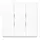 JUNG LS 993 BF WWM schakelwip drievoudig LS990 sneeuwwit mat