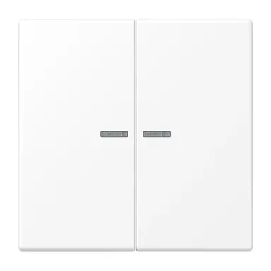 JUNG LS 995 KO5 WWM schakelwip 2-voudig met controlevenster LS990 sneeuwwit mat