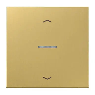 JUNG ME 101 KO5P C schakelwip met controlevenster en pijlsymbolen voor HOME draadloze schakelaar LS990 messing klassiek