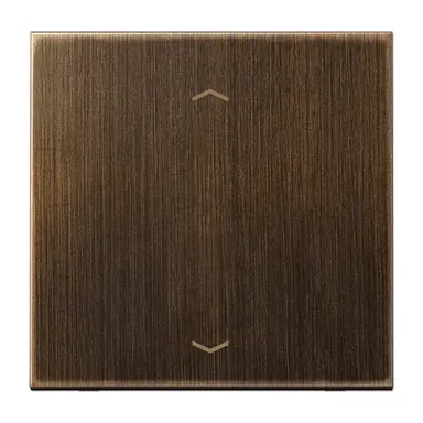 JUNG ME 1700 P AT jaloezieknop tbv elektronische jaloezieactor LS990 messing antiek