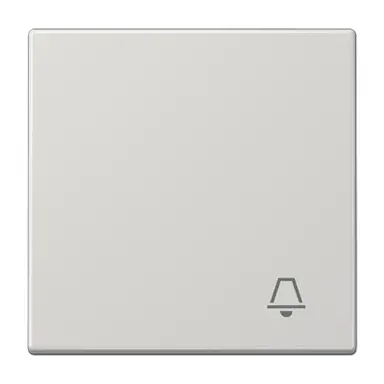 JUNG LS 990 K LG schakelwip met belsymbool LS990 lichtgrijs