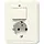 JUNG 5576 EU combinatie schakelaar/wandcontactdoos randaarde CD500 creme