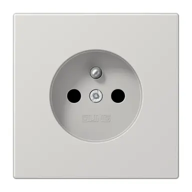JUNG LS 1520 FKI LG wandcontactdoos penaarde Safety+ LS990 lichtgrijs