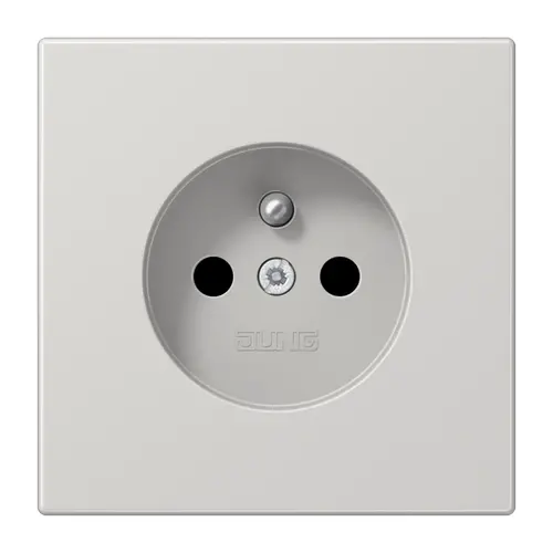 JUNG LS 1520 FKI LG wandcontactdoos penaarde Safety+ LS990 lichtgrijs