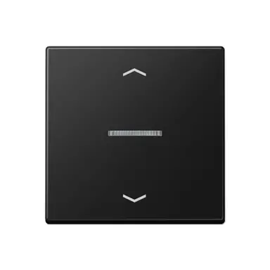 JUNG A 101 KO5P BF SWM schakelwip met controlevenster en pijlsymbolen voor HOME draadloze schakelaar A-range grafietzwart mat