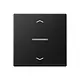 JUNG A 101 KO5P BF SWM schakelwip met controlevenster en pijlsymbolen voor HOME draadloze schakelaar A-range grafietzwart mat