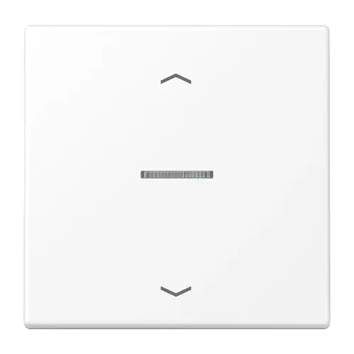 JUNG LS 101 KO5P WWM schakelwip met controlevenster en pijlsymbolen voor HOME draadloze schakelaar LS990 sneeuwwit mat