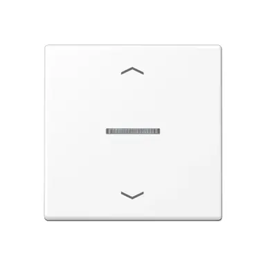 JUNG A 101 KO5P BF WWM schakelwip met controlevenster en pijlsymbolen voor HOME draadloze schakelaar A-range sneeuwwit mat
