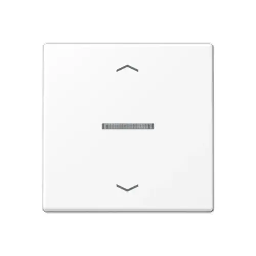 JUNG A 101 KO5P BF WWM schakelwip met controlevenster en pijlsymbolen voor HOME draadloze schakelaar A-range sneeuwwit mat