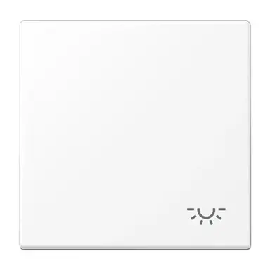 JUNG LS 990 L WWM schakelwip met lichtsymbool LS990 sneeuwwit mat