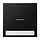 JUNG LS 990 NAKO5 SWM schakelwip met controlevenster en tekstvenster LS990 grafietzwart mat
