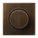 JUNG ME 1740 AT dimmerknop draaidimmer LS990 messing antiek