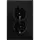 JUNG LS 5015 SW wandcontactdoos randaarde 2-voudig voor 1,5 inbouwdoos LS990 zwart
