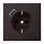JUNG AL 1520-18 A D wandcontactdoos randaarde Safety+ met USB-A LS990 dark gelakt aluminium