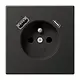 JUNG AL 1520 F-15 CA AN wandcontactdoos penaarde Safety+ met USB type A en C LS990 antraciet gelakt aluminium