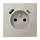 JUNG ES 1520 F-15 CA wandcontactdoos penaarde Safety+ met USB type A en C LS990 edelstaal