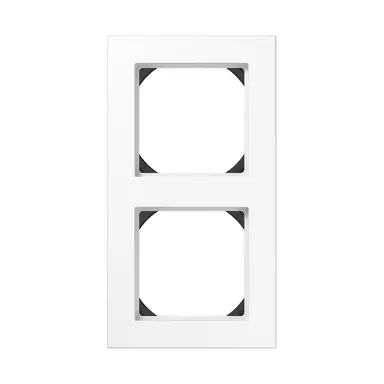 JUNG A 5582 HBF WW afdekraam 2-voudig 28mm opbouwhoogte A-range alpine wit