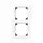 JUNG A 5582 HBF WW afdekraam 2-voudig 28mm opbouwhoogte A-range alpine wit