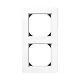 JUNG A 5582 HBF WW afdekraam 2-voudig 28mm opbouwhoogte A-range alpine wit