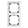 JUNG LS 982 HBF WW afdekraam 2-voudig 28mm opbouwhoogte LS990 alpine wit