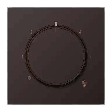 JUNG AL 1749 D knop voor ruimtethermostaat LS990 dark gelakt aluminium