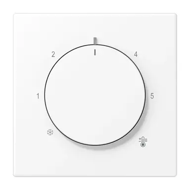 JUNG LS 1749 BF WWM knop voor ruimtethermostaat LS990 sneeuwwit mat