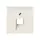 JUNG A 569-1 NA PLUA centraalplaat 1-voudig met tekstvenster tbv RJ45 wandcontactdoos A-range creme