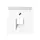 JUNG A 569-1 NA PLUA WW centraalplaat 1-voudig met tekstvenster tbv RJ45 wandcontactdoos A-range alpine wit
