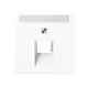 JUNG A 569-1 NA PLUA WW centraalplaat 1-voudig met tekstvenster tbv RJ45 wandcontactdoos A-range alpine wit