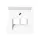 JUNG A 569-2 NA PLUA WW centraalplaat 2-voudig met tekstvenster tbv RJ45 wandcontactdoos A-range alpine wit