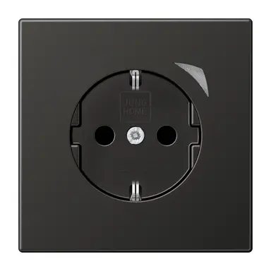 JUNG BT AL 1521 S AN-L HOME wandcontactdoos randaarde LS990 antraciet gelakt aluminium
