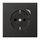 JUNG BT AL 1521 SE AN-L HOME wandcontactdoos randaarde Energy LS990 antraciet gelakt aluminium