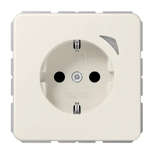 JUNG BT CD 1521 S HOME wandcontactdoos randaarde CD500 creme