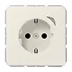 JUNG BT CD 1521 SE HOME wandcontactdoos randaarde Energy CD500 creme