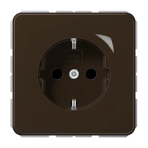 JUNG BT CD 1521 SE BR HOME wandcontactdoos randaarde Energy CD500 bruin