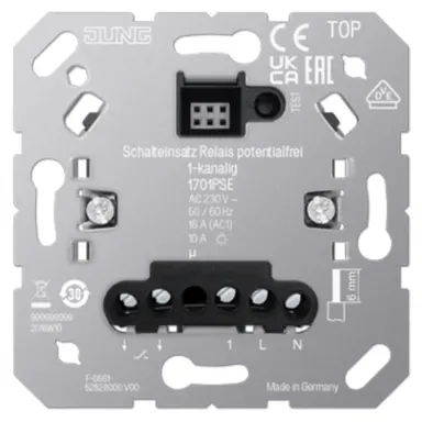 JUNG 1701 PSE relais schakelaar potentiaalvrij 1-kanaal