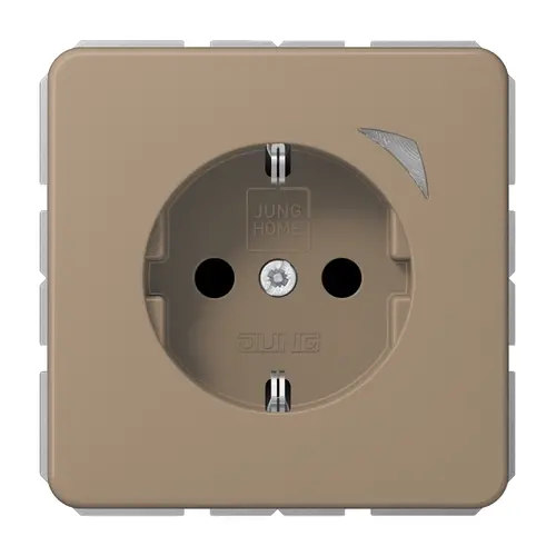 JUNG BT CD 1521 S GB HOME wandcontactdoos randaarde CD500 goud brons