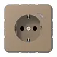 JUNG BT CD 1521 S GB HOME wandcontactdoos randaarde CD500 goud brons