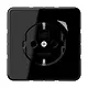 JUNG BT CD 1521 S SW HOME wandcontactdoos randaarde CD500 zwart glans