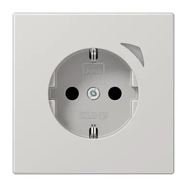 JUNG BT LS 1521 S LG HOME wandcontactdoos randaarde LS990 lichtgrijs