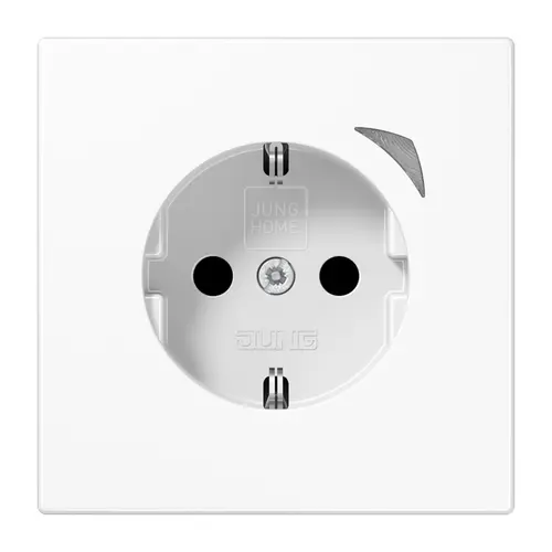 JUNG BT LS 1521 S WW HOME wandcontactdoos randaarde LS990 alpine wit