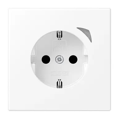 JUNG BT LS 1521 S WWM HOME wandcontactdoos randaarde LS990 sneeuwwit mat