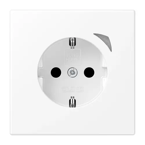 JUNG BT LS 1521 S WWM HOME wandcontactdoos randaarde LS990 sneeuwwit mat