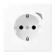 JUNG BT LS 1521 S WWM HOME wandcontactdoos randaarde LS990 sneeuwwit mat