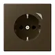 JUNG BT ME 1521 S AT-L HOME wandcontactdoos randaarde LS990 messing antiek