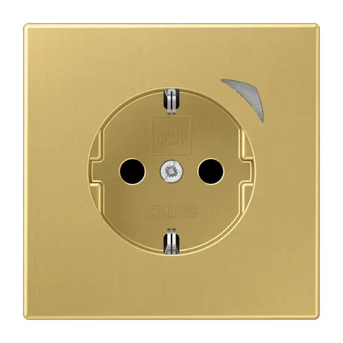 JUNG BT ME 1521 SE C-L HOME wandcontactdoos randaarde Energy LS990 messing klassiek