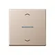 JUNG BT A 17101 P CH HOME dimmerknop 1-voudig met pijlsymbolen A-range champagne