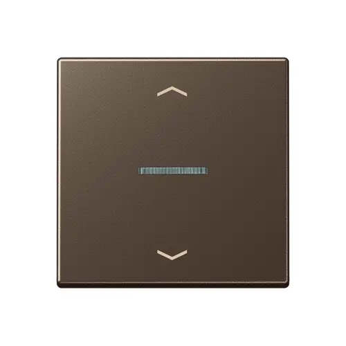 JUNG BT A 17101 P MO HOME dimmerknop 1-voudig met pijlsymbolen A-range mokka